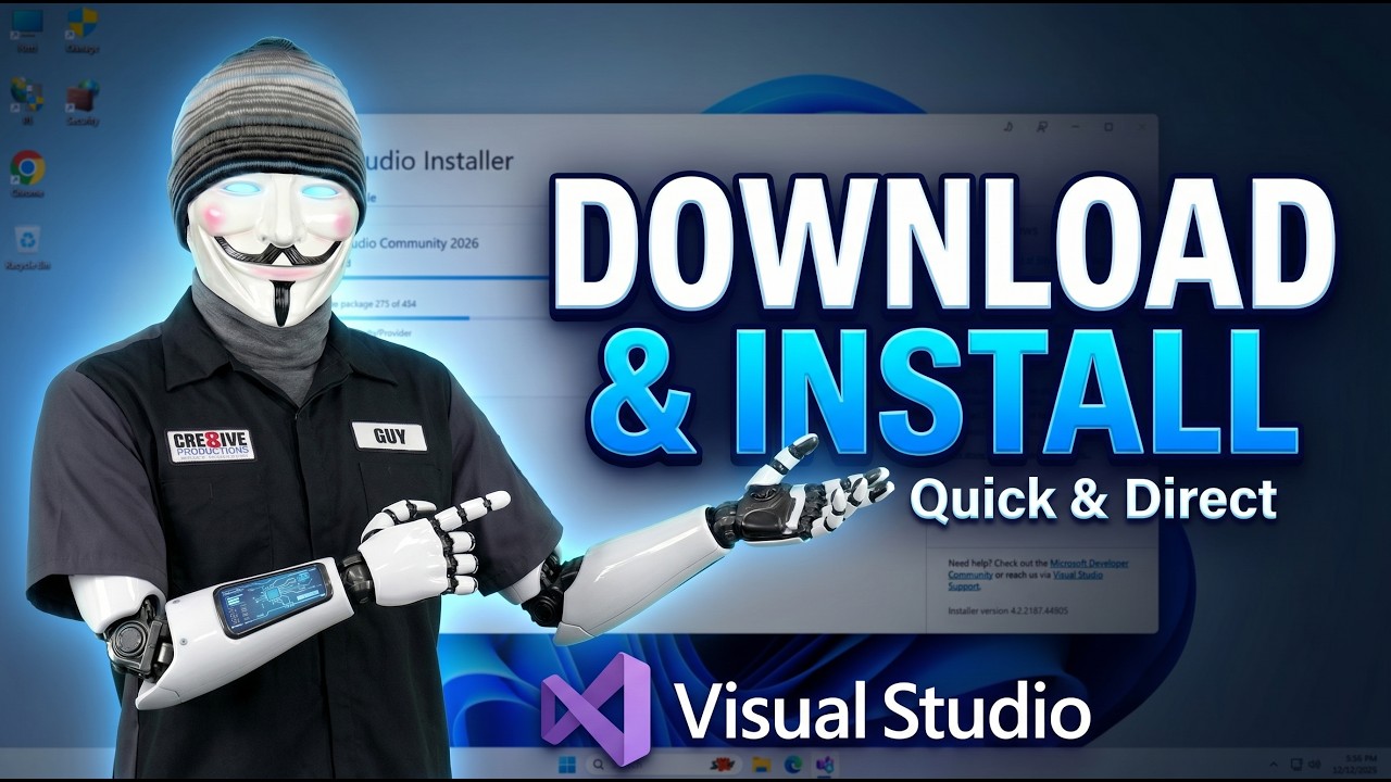 Install Visual Studio Community 2026 on Windows 11 🖥️