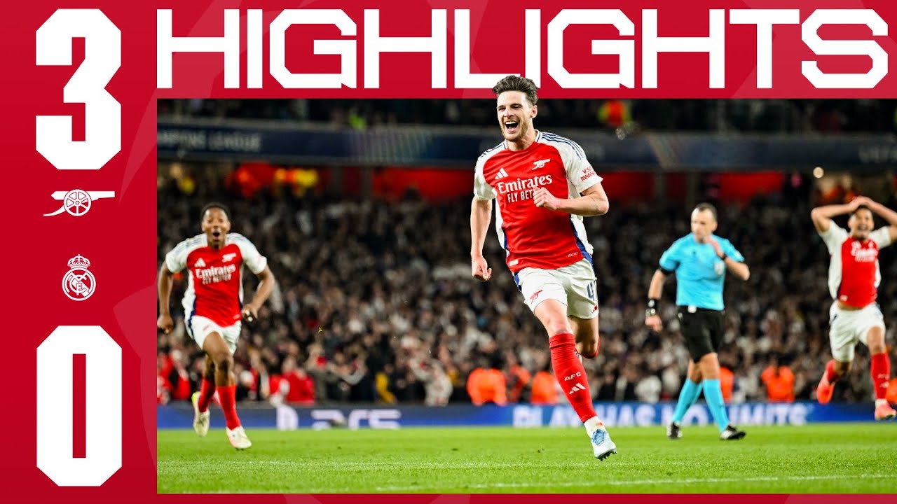 Unforgettable Night at N5: Arsenal's Dominant 3-0 Win Over Real Madrid in UCL ⚽