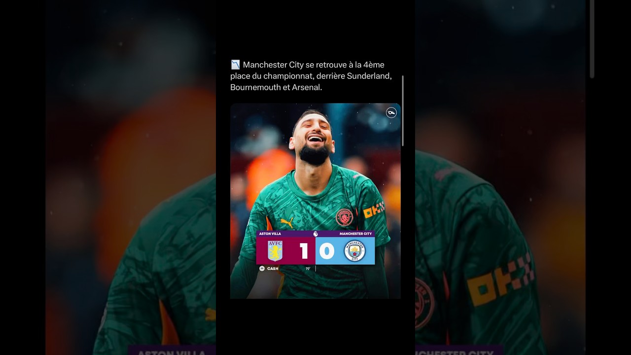 Manchester City’s Narrow 1-0 Loss: Reactions & Highlights ⚽