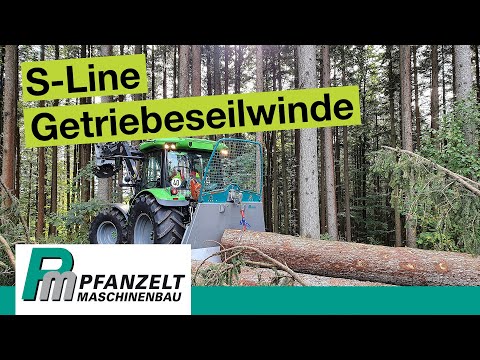 Getriebeseilwinde für den Waldbauern und Forstprofi | Pfanzelt S-line Getriebeseilwinde S160