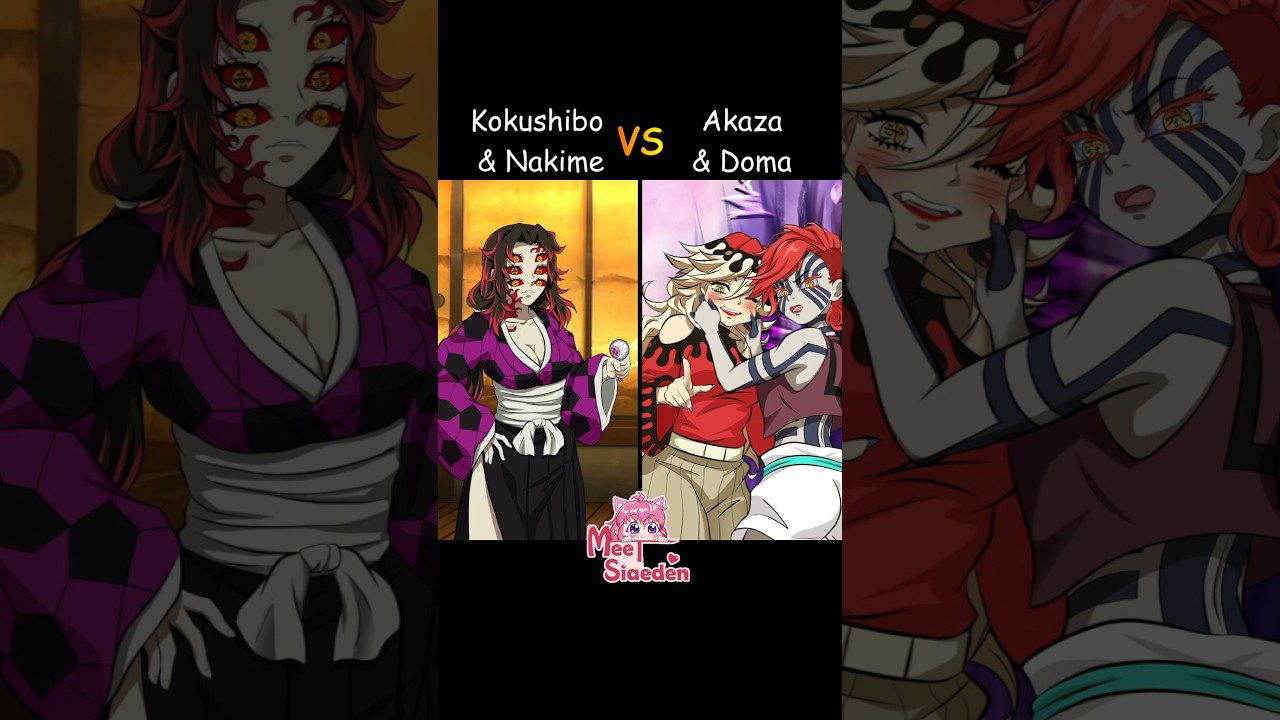 Epic Gender Swap Battle: Kokushibo vs Doma & Akaza in Demon Slayer!♀️🔁♂️