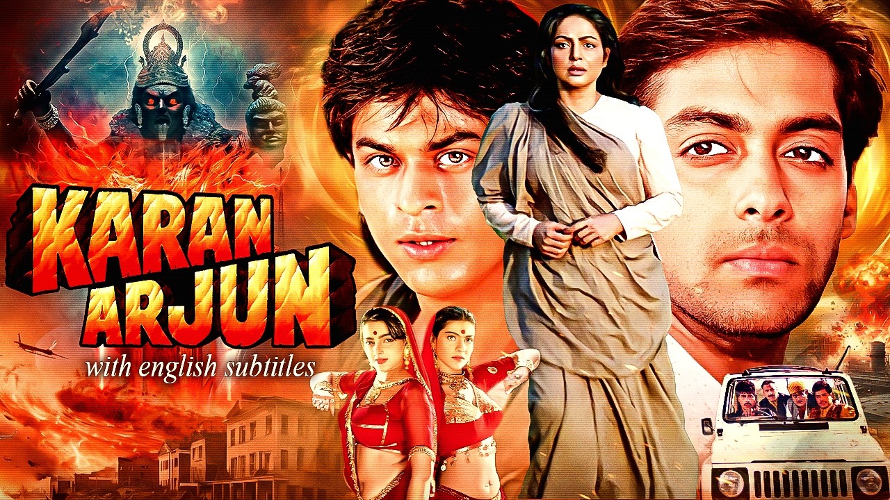 Karan Arjun (1995) | Epic Bollywood Action & Romance with English Subtitles 🎬