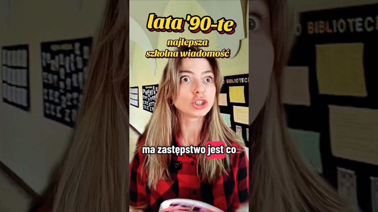 Najlepsza szkolna wiadomość z lat '90 📚