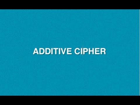 Additive Cipher : Type of Encryption Decryption Method | Mono-alphabetic Substitution Cryptography