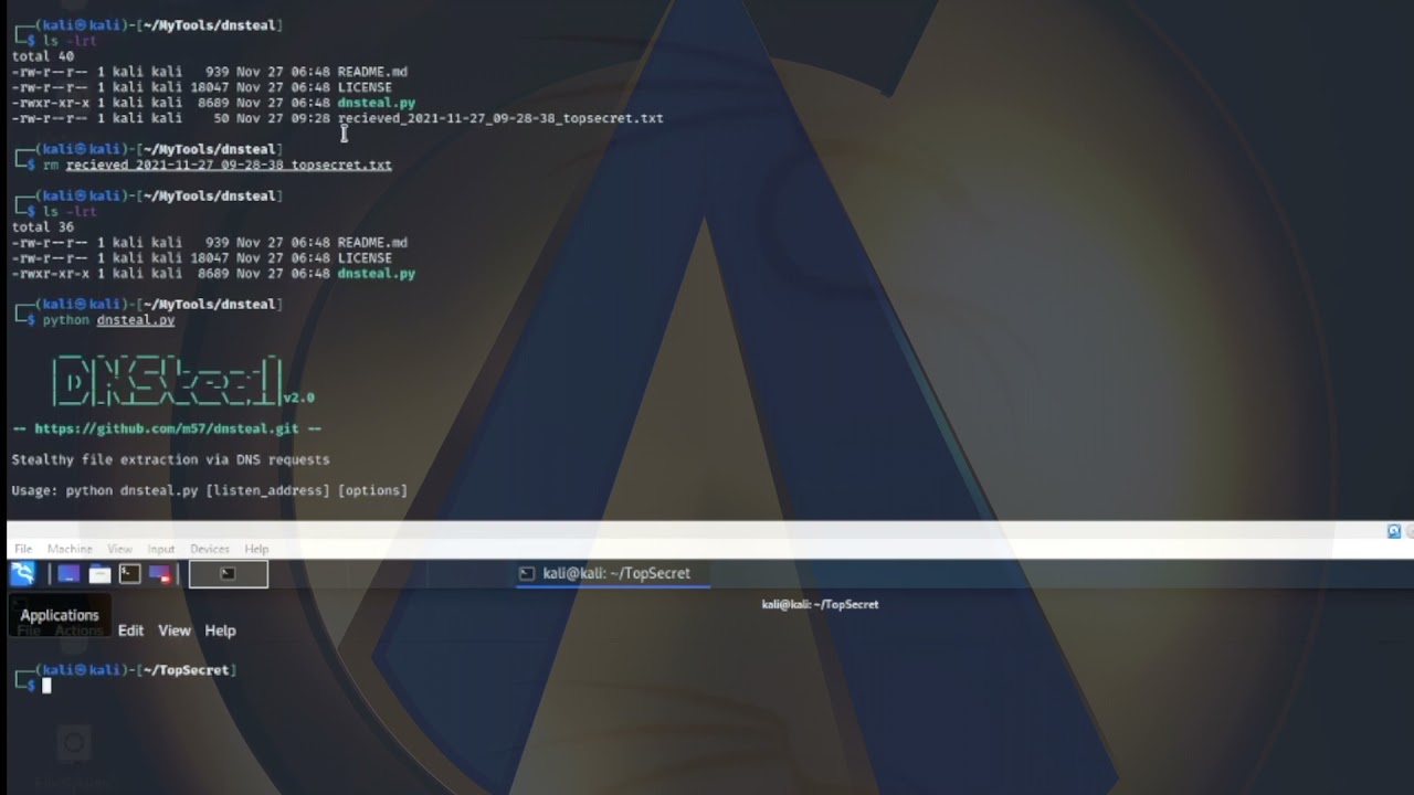 Demo: Data Exfiltration Using DNSSteal