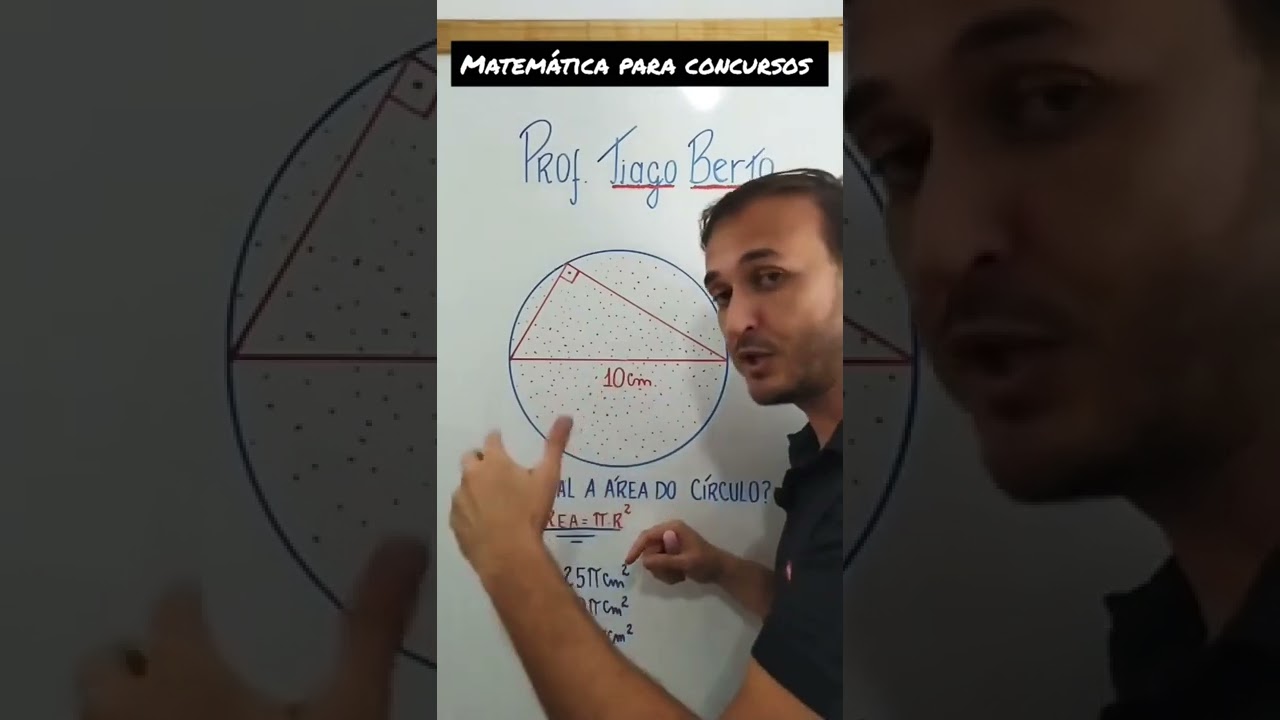 Como Encontrar a Área de um Triângulo Retângulo Inscrito em um Círculo 📐