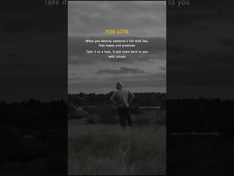 Love Poem Destroying a Soul 💔 With Lies Is Not Love