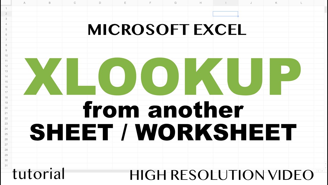 XLOOKUP Across Sheets in Excel π