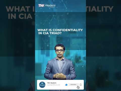 WHAT IS CONFIDENTIALITY IN CIA TRIAD?