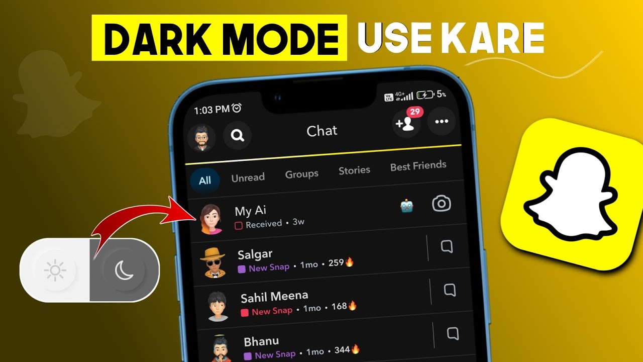 Snapchat Dark Mode 2024: Android & iPhone Guide 🌙