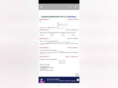 Gate XE A 2017 paper solution Mathematics - All questions solved PDF