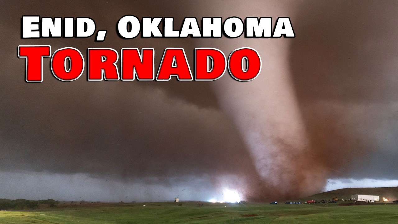 Close Tornado Intercept Enid Oklahoma - 23 April, 2026