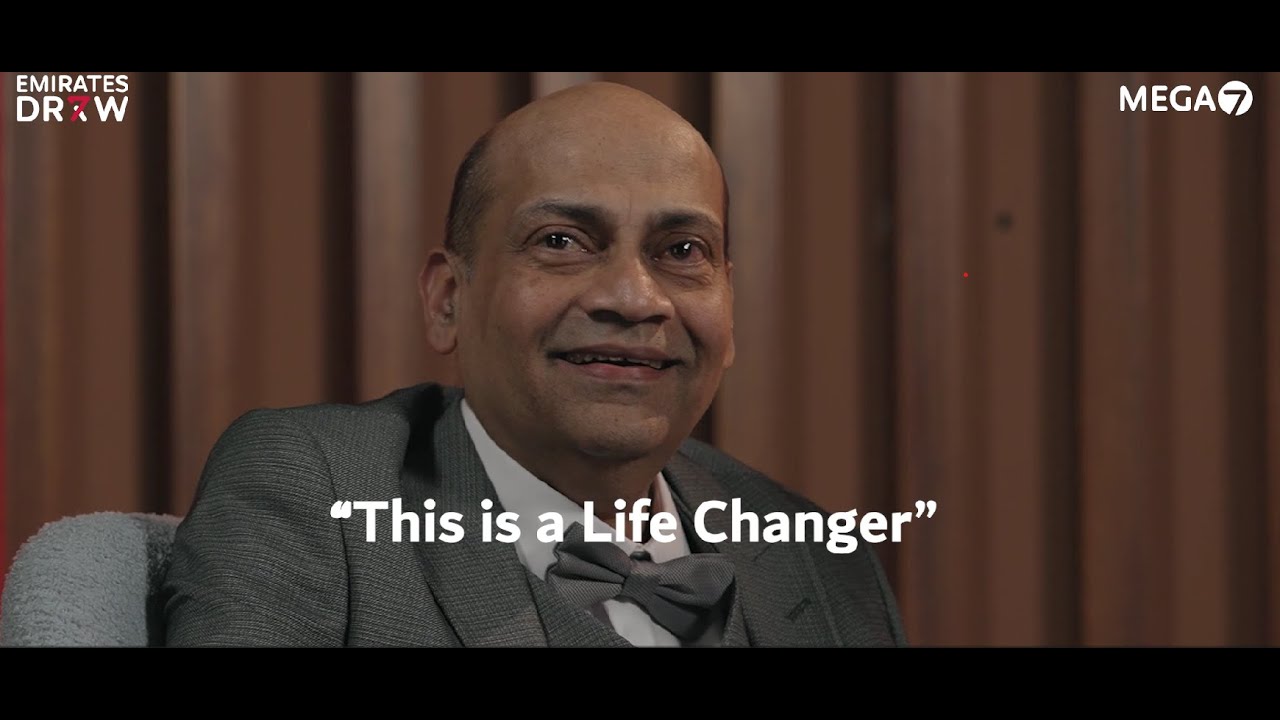 Indian Player Sriram Rajagopalan Wins AED 100 Million in MEGA7 Jackpot! 🎉