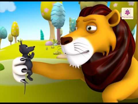 The Lion and the Mouse | 3D Kids Story 🦁