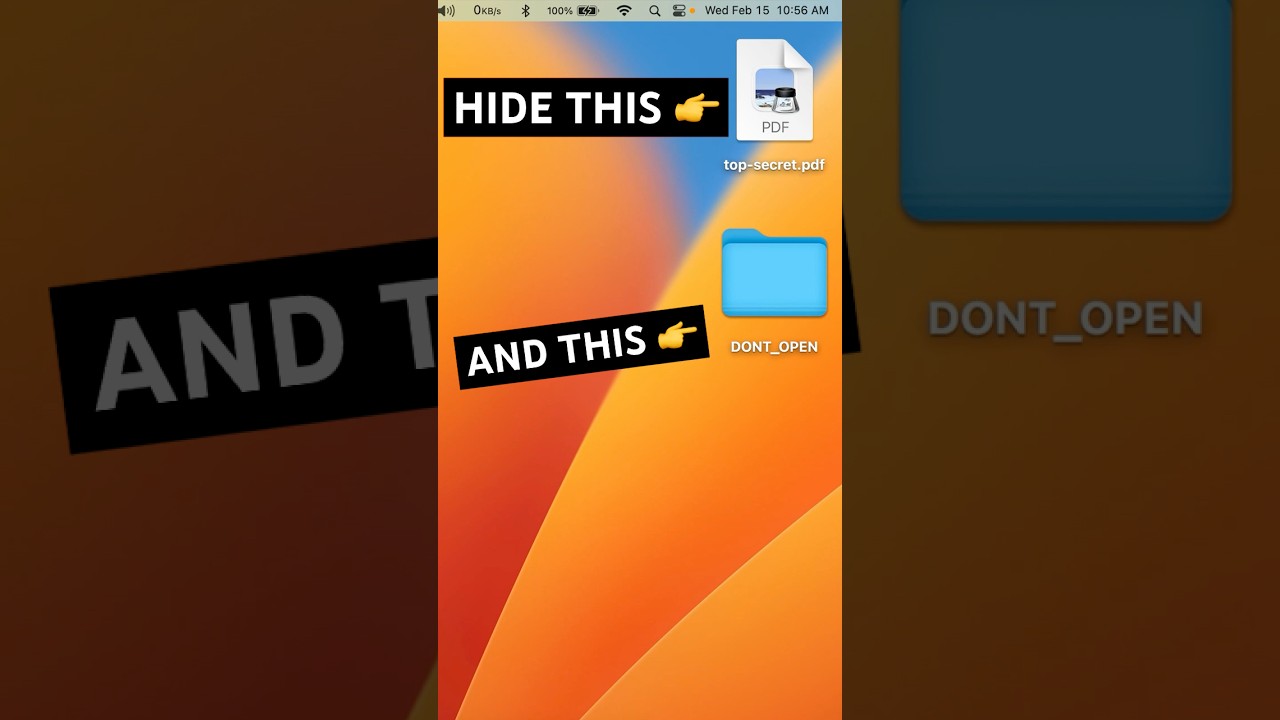 Easily Hide Files on Mac in Seconds (No Downloads Needed!)