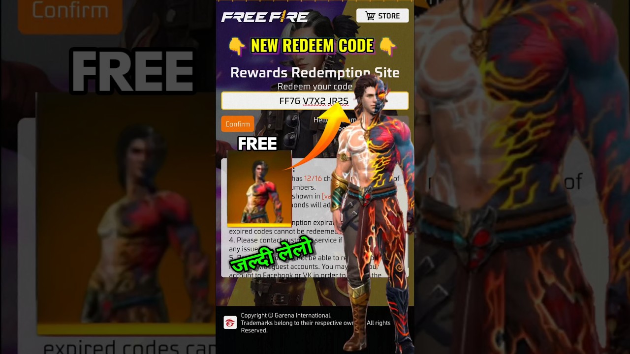 🔥 Free Fire Redeem Codes for October 3 – Claim Your Rewards Now!