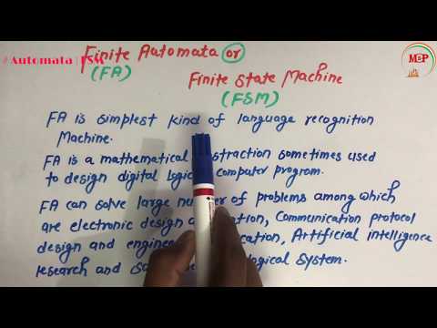 (Ep-21) Automata | FA | Finite State Machine | (Hindi + English)