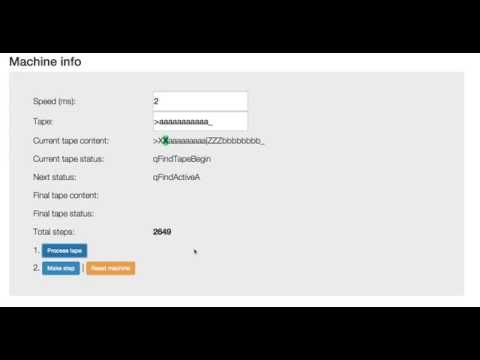 Turing machine simulator