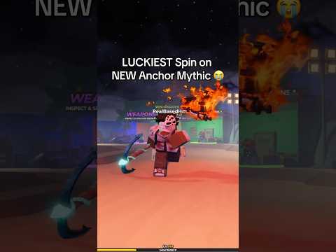 Luckiest Spin on NEW Anchor in Hunty Zombie #roblox #huntyzombies