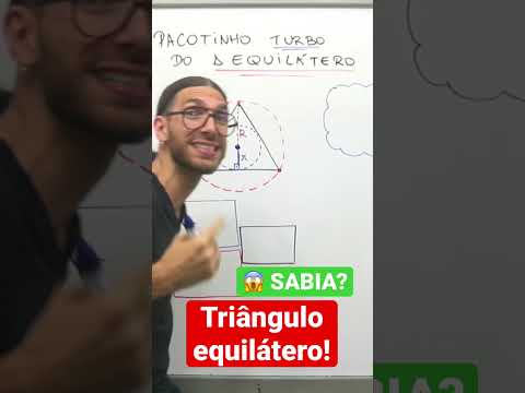 CIRCUNFERÊNCIA no TRIÂNGULO EQUILÁTERO? POUCOS SABEM! 😱 #shorts