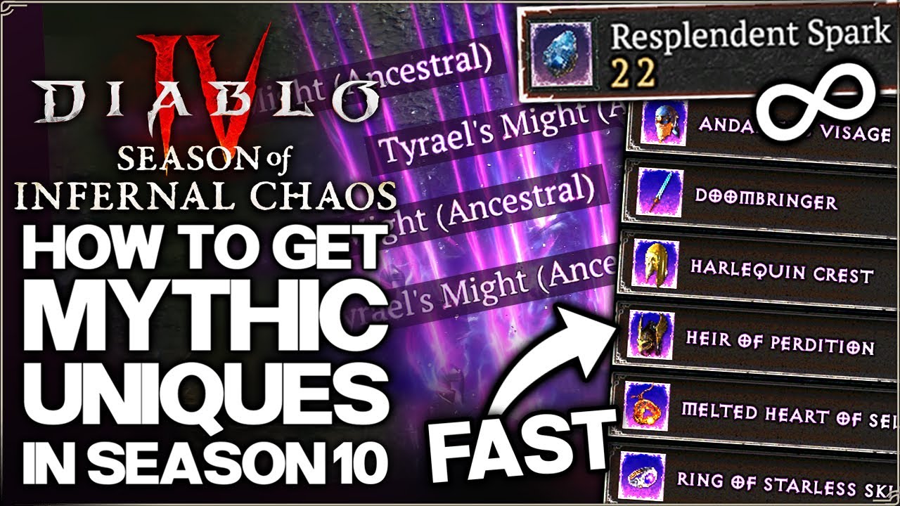 Diablo 4 Season 10: Fastest Way to Unlock All Mythic Uniques + Free Bonus Mythics! ⚔️