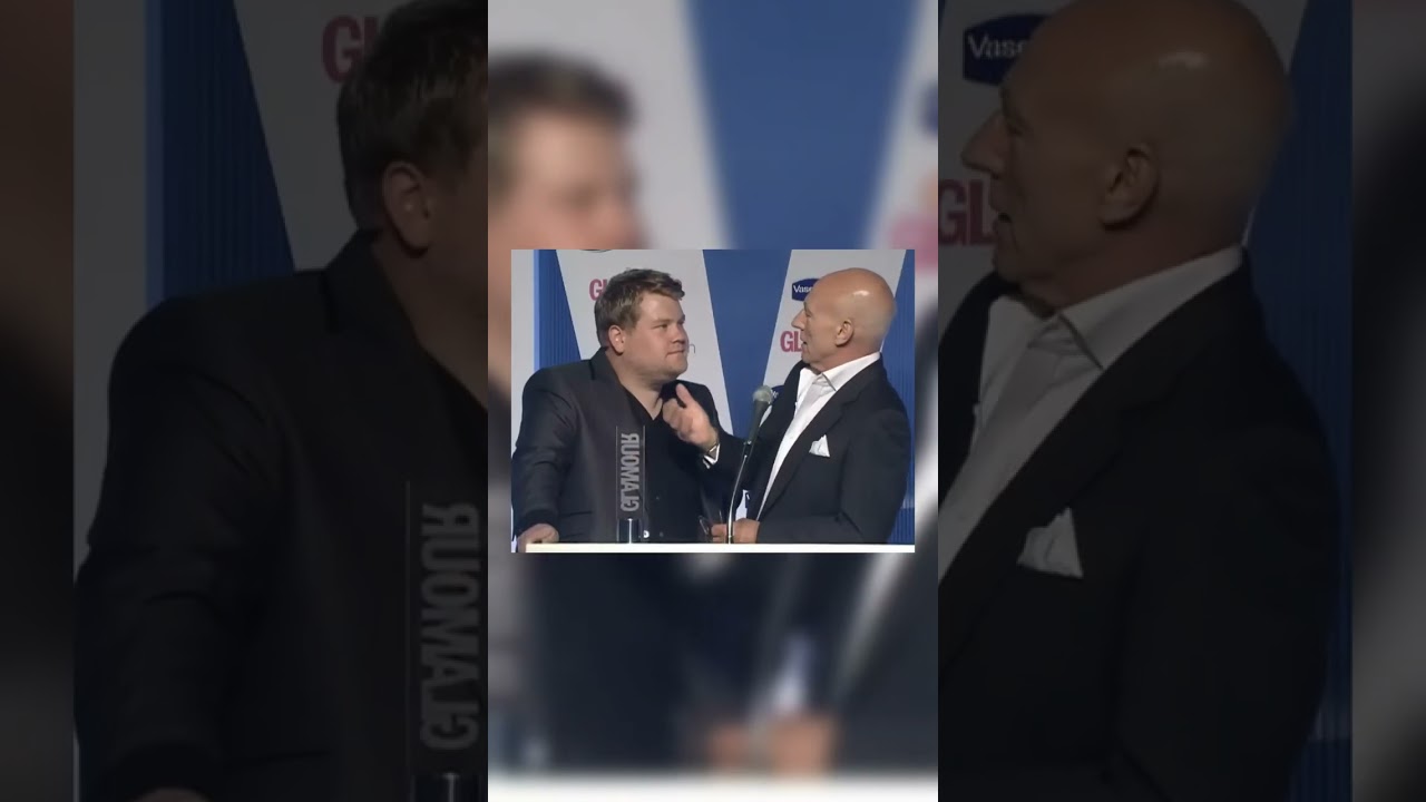 James Corden & Patrick Stewart Clash at 2010 Glamour Awards
