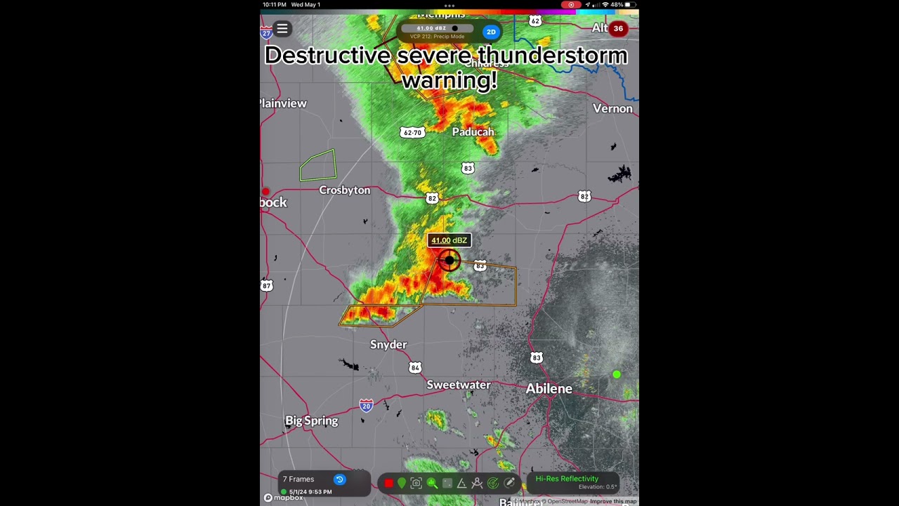 Severe Thunderstorm Warning Issued in Texas Due to Dangerous Weather Conditions