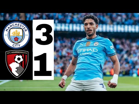 🔵 Manchester city vs bournemout 3-0 | HIGHLIGHTS Man city v bournemouth | premier league