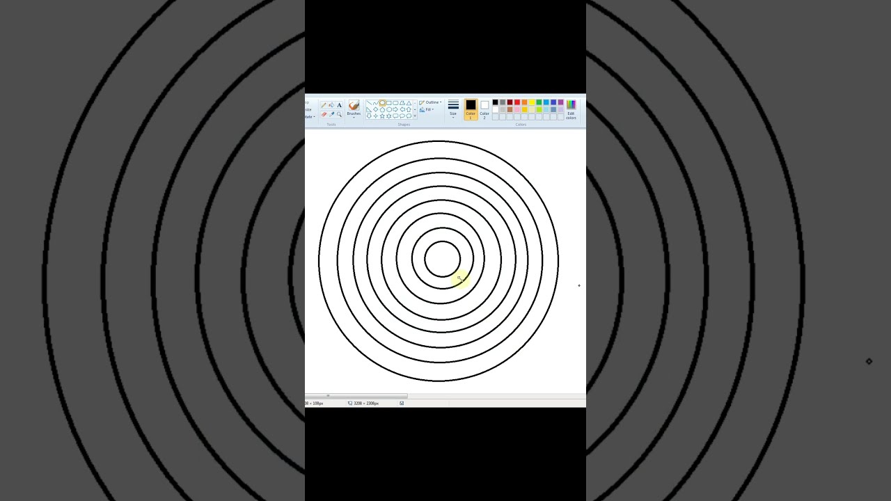 Create Optical Illusion in MS Paint 🎨