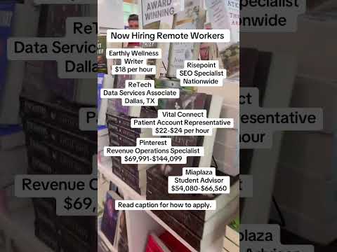 Apply Now: Now Hiring Remote Workers in the US