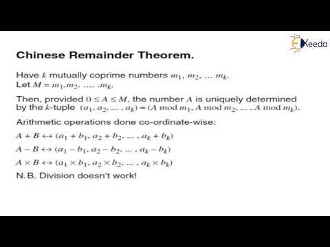 Primality Testing and the Chinese Remainder Theorem | Cryptography and System Security (Reshoot)