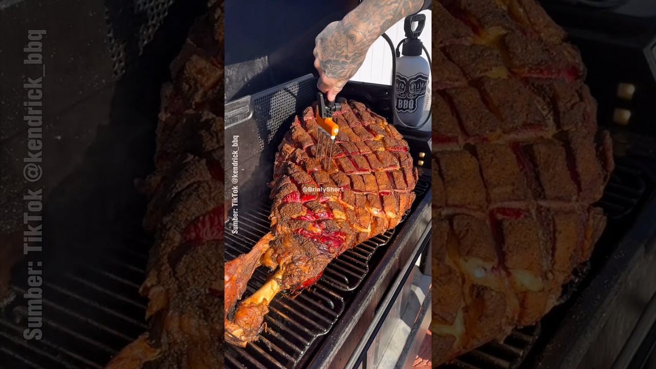 24 Hasil Luar Biasa! Paha Sapi 35 Kg Dipanggang 24 Jam di Smoker 🍖