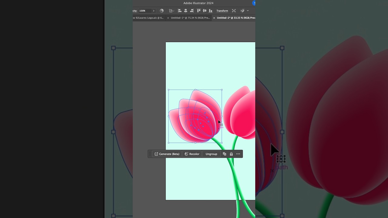 Create Stunning Tulip Flowers in Adobe Illustrator Using Blend Mode π·