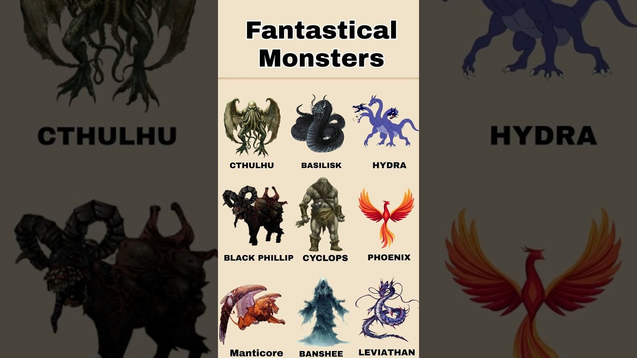 Real-Life Sea Monsters: Cthulhu, Hydra & Leviathan 🌊 | Mythical Creatures Come Alive