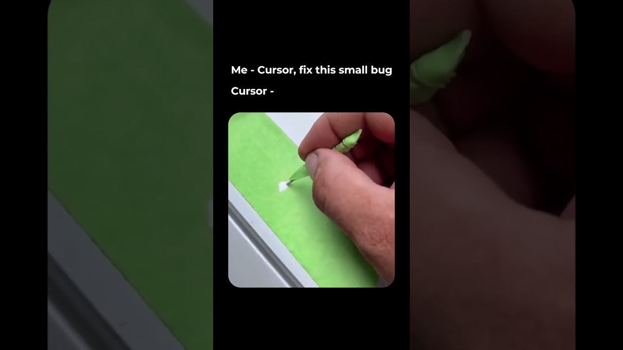 When Cursor Fixes a Bug but Creates Five More! 😅 | Coding with AI #shorts