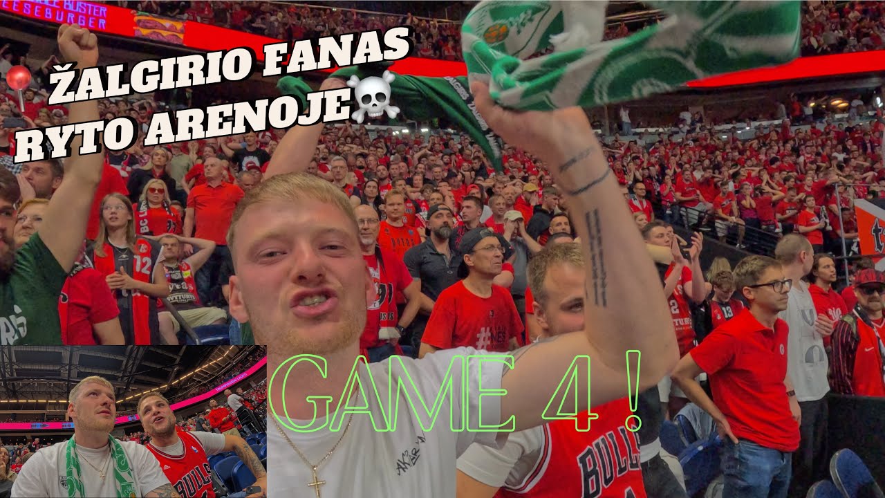 Žalgirio Fanai Palaiko Komandą Rytų Areneje! 🔥 Finalo Serijos 4-oji Diena