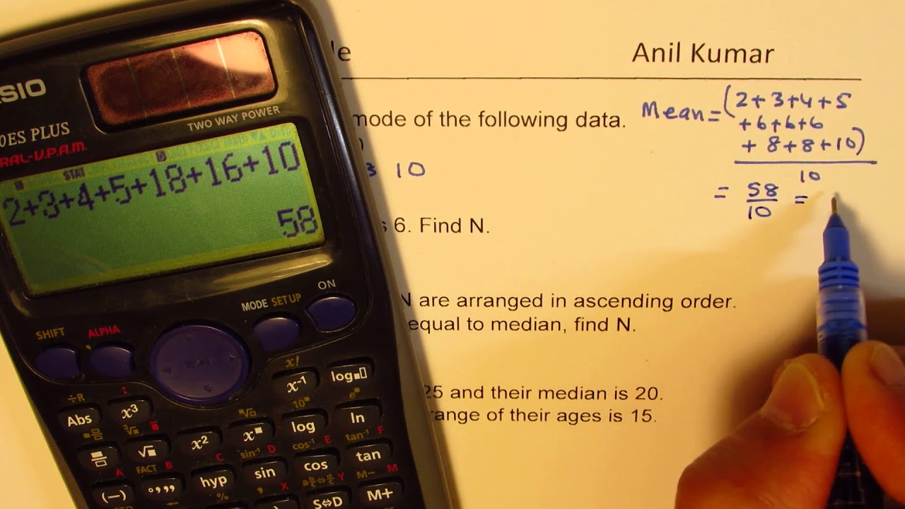 4 Important Test Questions on Mean Median and Mode