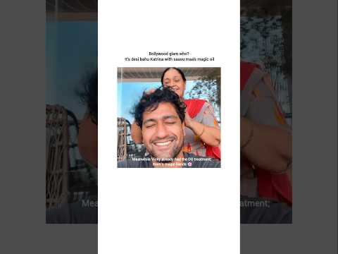 Katrina's hair secret is the cutest 🙈❤️ #bollywood #katrinakaif #vickykaushal #mom #love