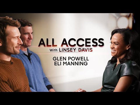 Glen Powell and Eli Manning talk new Hulu series 'Chad Powers'