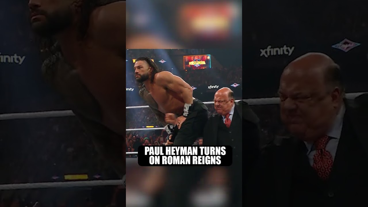 Paul Heyman 👀 #WrestleMania (via Peacock/WWE)