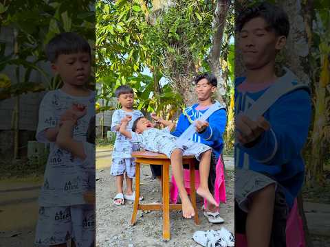 Disuntik Lucu🍭😋 Funny Baby Twins Injection🍭😋 #fyp #shorts #funny
