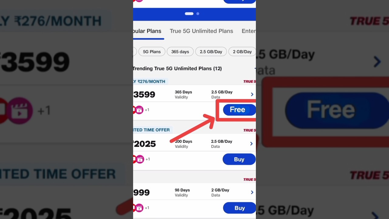 Get ₹3599 Free Recharge with Jio in 2025! 🎉