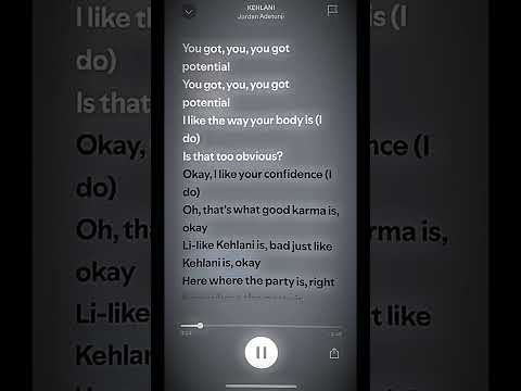 KEHLANI | Jordan Adetunji | #spotify #music #audio #songlyrics #lyricvideo #lyrics #song
