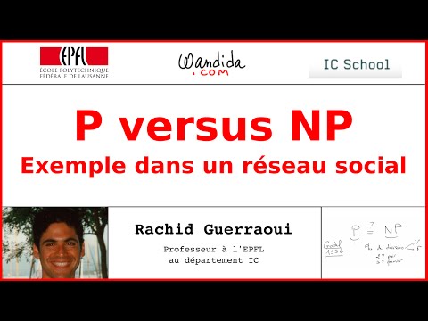 P versus NP : exemple dans un réseau social | Rachid Guerraoui