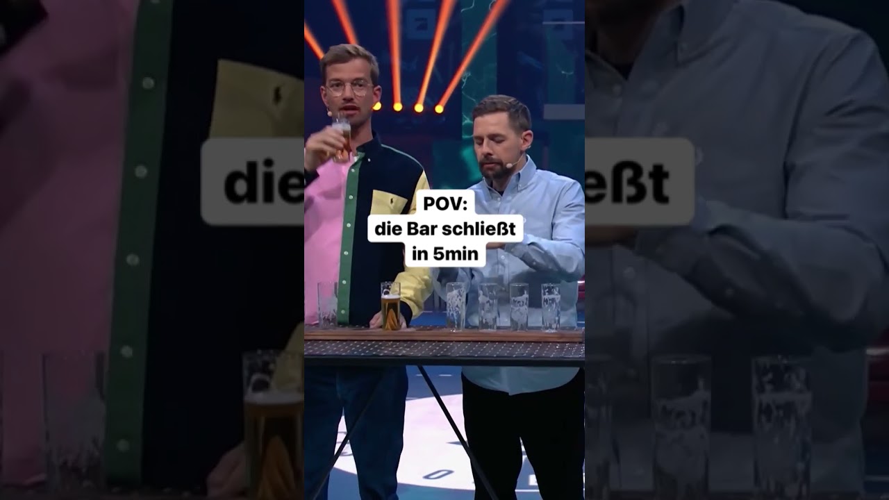 Wenn die Bar in 5 Minuten schließt! 😜