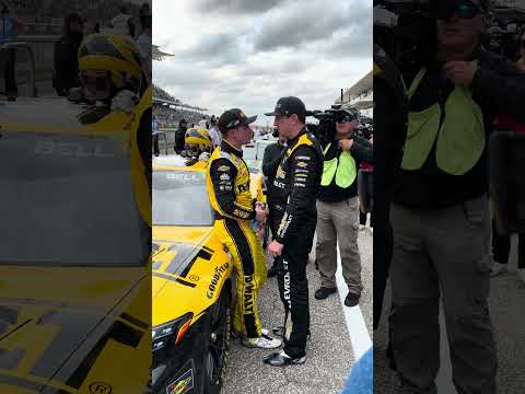 Angry Kyle Busch confronts Christopher Bell moments after COTA ends.