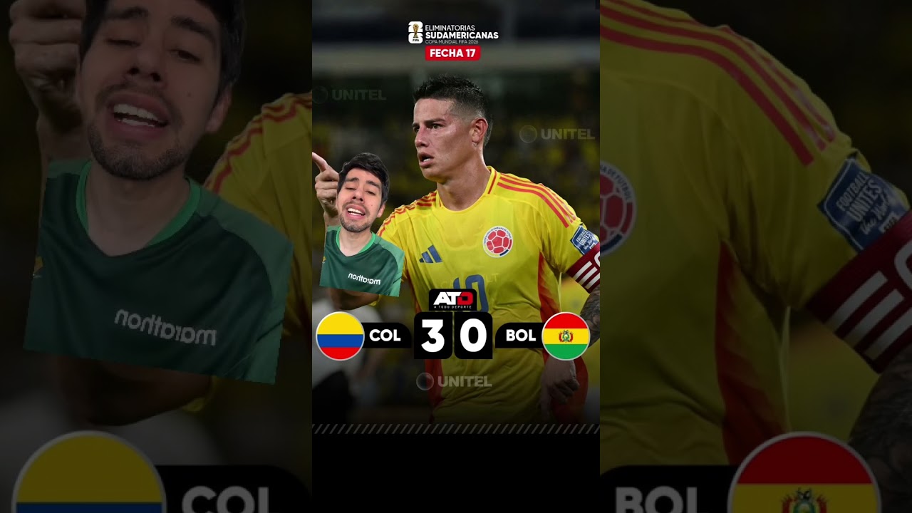 Colombia Dominates Bolivia with a 3-0 Victory ⚽