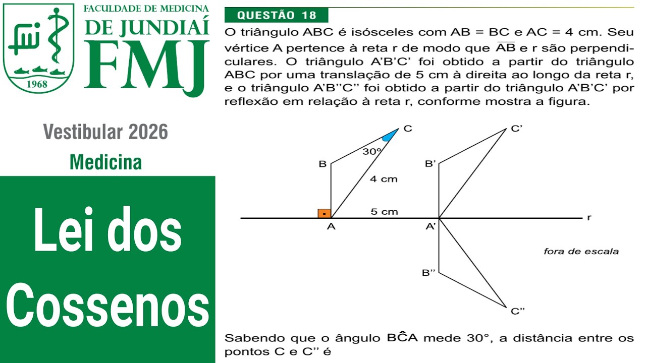 Fácil Revisão: Lei dos Cossenos e Teorema de Pitágoras para o Vestibular 📐