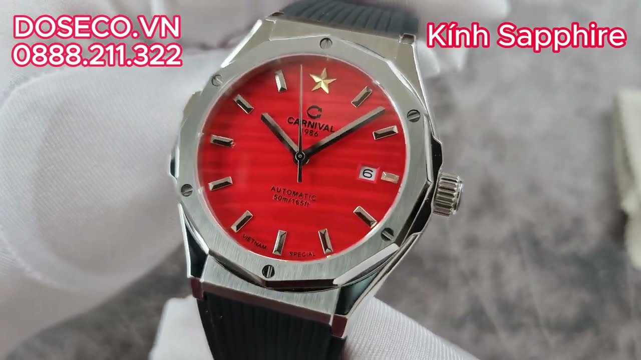Khám Phá Đồng Hồ Nam Carnival 8168G-VT-DCS-VN - Phong Cách Sang Trọng ⌚