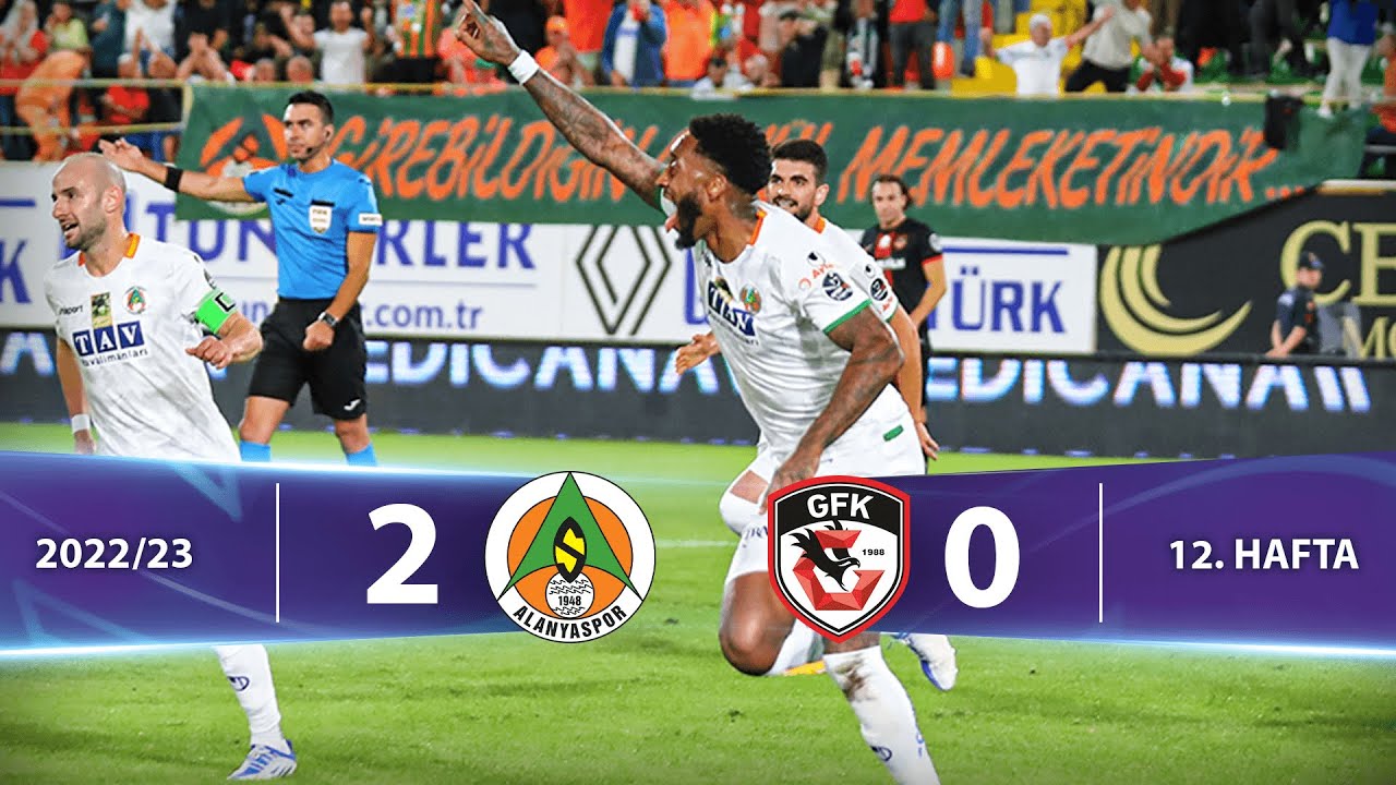 C. Alanyaspor Secures 2-0 Victory Over Gaziantep FK | Süper Lig Highlights 2022/23 ⚽